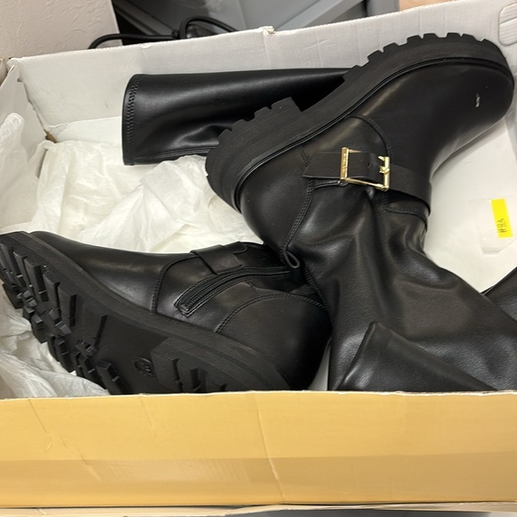 Michael Kors Black Leather Over-the-Knee Boots - NWOT